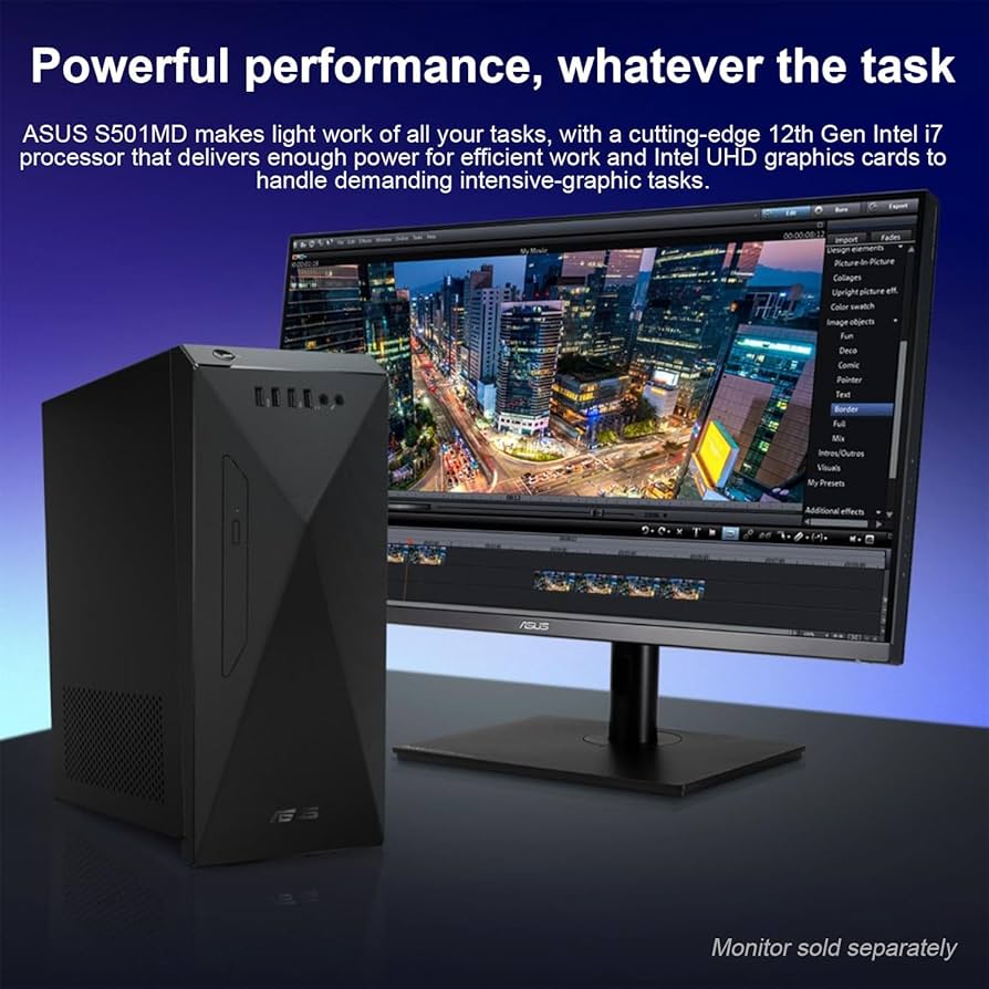 新品TSUKUMO i7 12700/16G/SSD500/Office2019 Amazon.com: ASUS Business Tower Desktop, Intel i7-12700